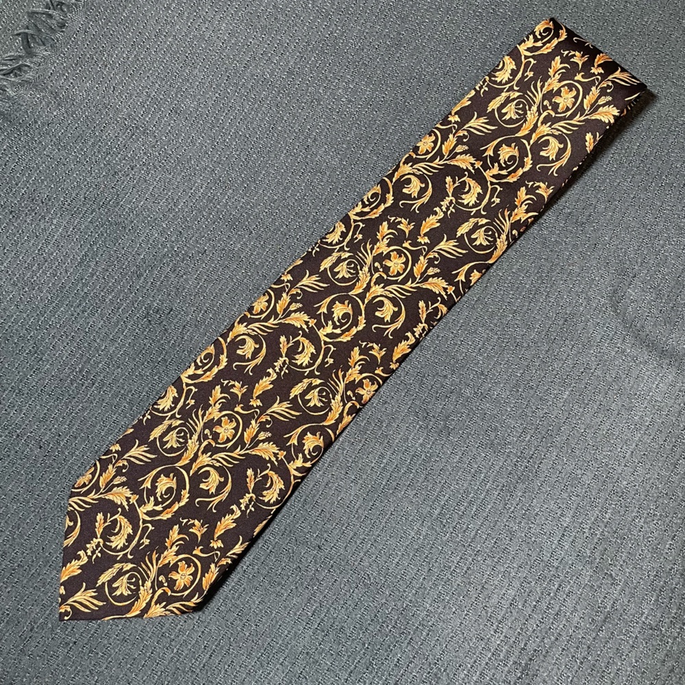MFA Boston Baroque Silk Neck Tie - vintage